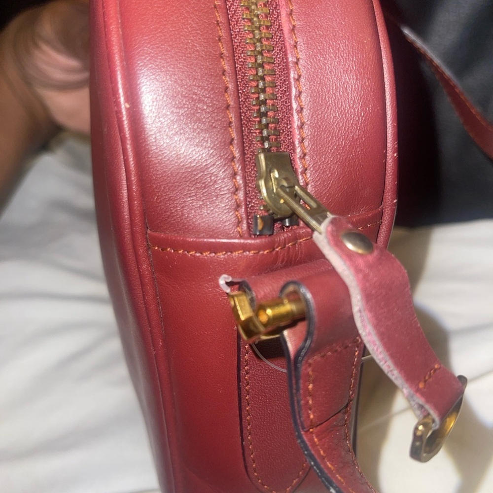 Cartier VTG Authentic Must de Cartier Bordeaux Leather Crossbody Bag w/Dustbag - Picture 4 of 17
